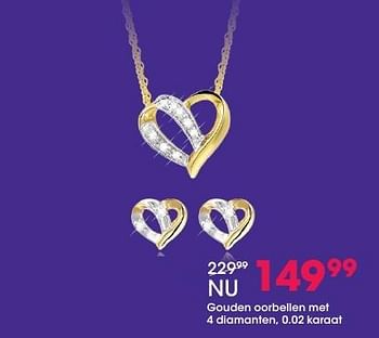 Aanbiedingen Gouden oorbellen - Huismerk - Lucardi - Geldig van 05/12/2016 tot 31/12/2016 bij Lucardi