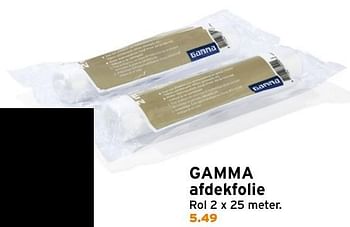 Aanbiedingen Gamma afdekfolie - Huismerk - Gamma - Geldig van 19/12/2016 tot 27/12/2016 bij Gamma