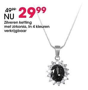 Aanbiedingen Zilveren ketting - Huismerk - Lucardi - Geldig van 05/12/2016 tot 31/12/2016 bij Lucardi