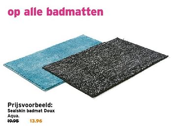 Aanbiedingen Sealskin badmat doux - Sealskin - Geldig van 19/12/2016 tot 27/12/2016 bij Gamma