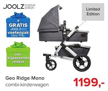 Aanbiedingen Geo ridge mono combi-kinderwagen - Joolz - Geldig van 04/12/2016 tot 31/12/2016 bij Baby-Dump