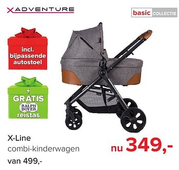 Aanbiedingen X-line combi-kinderwagen - Xadventure - Geldig van 04/12/2016 tot 31/12/2016 bij Baby-Dump