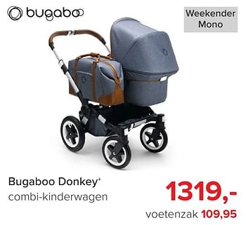 Aanbiedingen Bugaboo donkey combi-kinderwagen - Bugaboo - Geldig van 04/12/2016 tot 31/12/2016 bij Baby-Dump