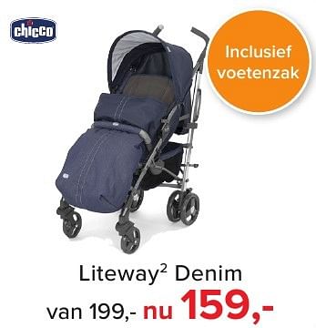 Aanbiedingen Liteway2 denim - Chicco - Geldig van 04/12/2016 tot 31/12/2016 bij Baby-Dump