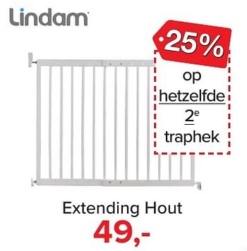 Aanbiedingen Extending hout - Lindam - Geldig van 04/12/2016 tot 31/12/2016 bij Baby-Dump