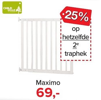 Aanbiedingen Maximo - Child Wood - Geldig van 04/12/2016 tot 31/12/2016 bij Baby-Dump