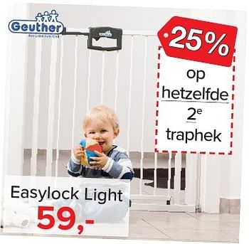 Aanbiedingen Easylock light - Geuther - Geldig van 04/12/2016 tot 31/12/2016 bij Baby-Dump