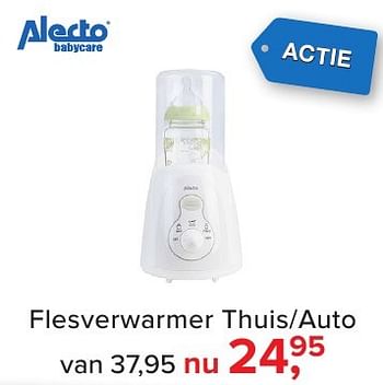 Aanbiedingen Flesverwarmer thuis-auto - Alecto - Geldig van 04/12/2016 tot 31/12/2016 bij Baby-Dump