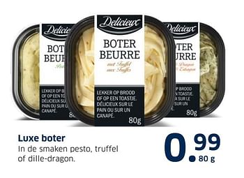 Aanbiedingen Luxe boter - Delicieux - Geldig van 13/12/2016 tot 31/12/2016 bij Lidl
