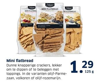 Aanbiedingen Mini flatbread - Delicieux - Geldig van 13/12/2016 tot 31/12/2016 bij Lidl
