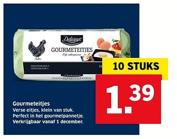 Aanbiedingen Gourmeteitjes - Delicieux - Geldig van 13/12/2016 tot 31/12/2016 bij Lidl