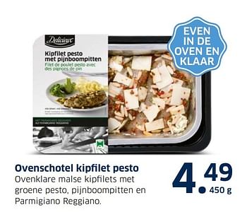 Aanbiedingen Ovenschotel kipfilet pesto - Delicieux - Geldig van 13/12/2016 tot 31/12/2016 bij Lidl