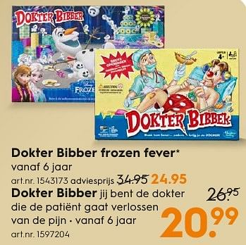 Aanbiedingen Dokter bibber - Hasbro - Geldig van 17/12/2016 tot 31/12/2016 bij Blokker