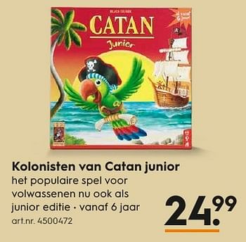 Aanbiedingen Kolonisten van catan junior - 999games - Geldig van 17/12/2016 tot 31/12/2016 bij Blokker
