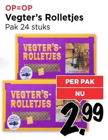 Aanbiedingen Vegter`s rolletjes - Vegter - Geldig van 25/12/2016 tot 31/12/2016 bij Vomar