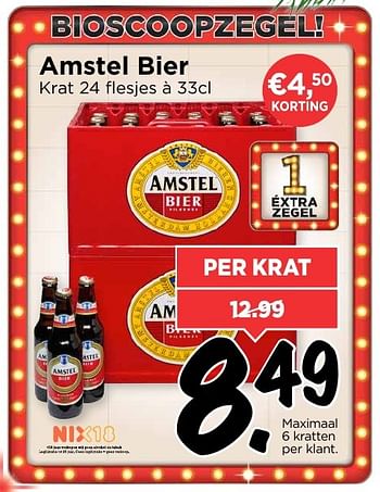 Aanbiedingen Amstel bier - Amstel - Geldig van 25/12/2016 tot 31/12/2016 bij Vomar