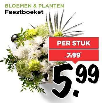 Aanbiedingen Bloemen + planten feestboeket - Huismerk Vomar - Geldig van 25/12/2016 tot 31/12/2016 bij Vomar