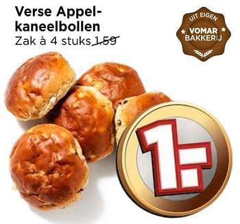 Aanbiedingen Verse appelkaneelbollen - Huismerk Vomar - Geldig van 25/12/2016 tot 31/12/2016 bij Vomar