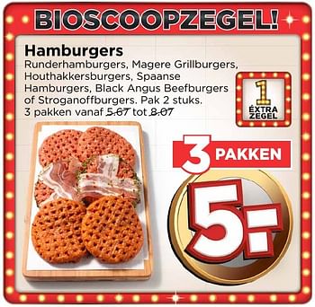 Aanbiedingen Hamburgers - Huismerk Vomar - Geldig van 25/12/2016 tot 31/12/2016 bij Vomar