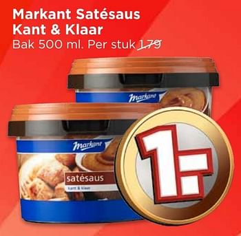Aanbiedingen Markant satésaus kant + klaar - Markant - Geldig van 25/12/2016 tot 31/12/2016 bij Vomar