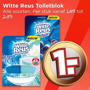 Aanbiedingen Witte reus toiletblok - Witte reus - Geldig van 25/12/2016 tot 31/12/2016 bij Vomar