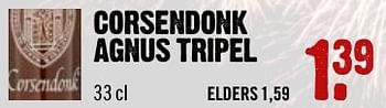Aanbiedingen Corsendonk agnus tripel - Corsendonck - Geldig van 25/12/2016 tot 31/12/2016 bij Dirk III