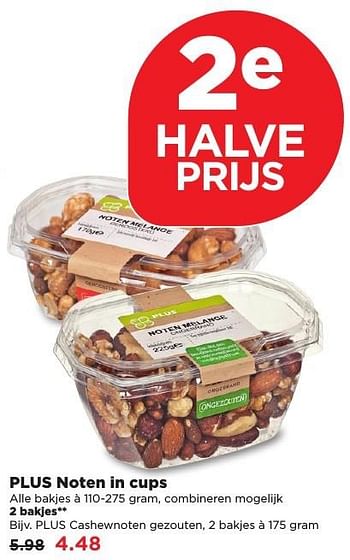 Aanbiedingen Plus cashewnoten gezouten - Huismerk - Plus - Geldig van 25/12/2016 tot 31/12/2016 bij Plus