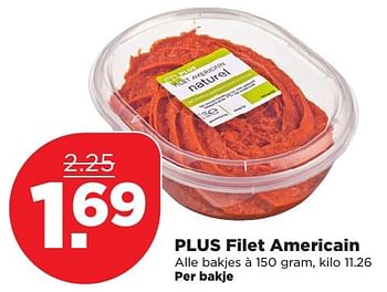 Aanbiedingen Plus filet americain - Huismerk - Plus - Geldig van 25/12/2016 tot 31/12/2016 bij Plus