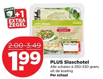 Aanbiedingen Plus slaschotel - Huismerk - Plus - Geldig van 25/12/2016 tot 31/12/2016 bij Plus