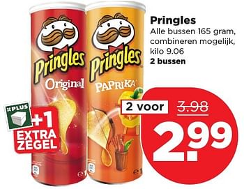 Aanbiedingen Pringles - Pringles - Geldig van 25/12/2016 tot 31/12/2016 bij Plus