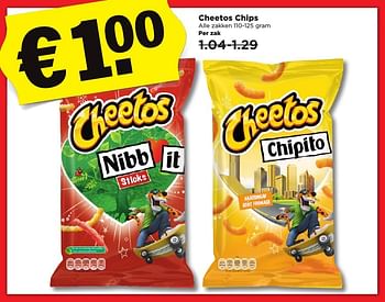 Aanbiedingen Cheetos chips - Cheetos  - Geldig van 25/12/2016 tot 31/12/2016 bij Plus