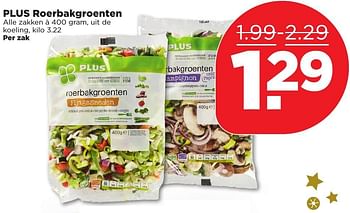 Aanbiedingen Plus roerbakgroenten - Huismerk - Plus - Geldig van 25/12/2016 tot 31/12/2016 bij Plus