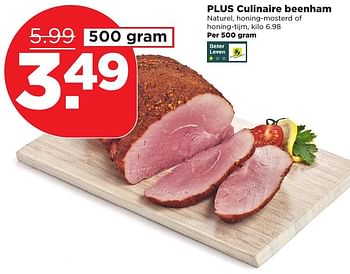 Aanbiedingen Plus culinaire beenham - Huismerk - Plus - Geldig van 25/12/2016 tot 31/12/2016 bij Plus