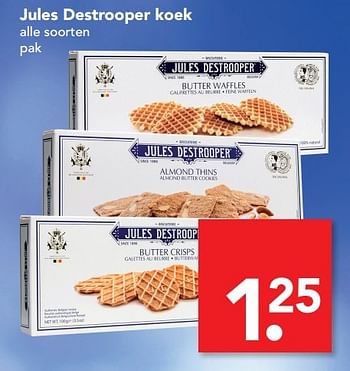 Aanbiedingen Jules destrooper koek - Jules Destrooper - Geldig van 26/12/2016 tot 31/12/2016 bij Deen Supermarkten