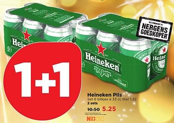 Aanbiedingen Heineken pils - Heineken - Geldig van 25/12/2016 tot 31/12/2016 bij Plus