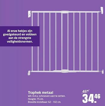 Aanbiedingen Traphek metaal - Huismerk - Formido - Geldig van 19/12/2016 tot 31/12/2016 bij Formido