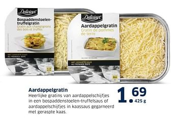 Aanbiedingen Aardappelgratin - Delicieux - Geldig van 13/12/2016 tot 31/12/2016 bij Lidl