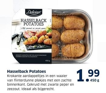 Aanbiedingen Hasselback potatoes - Delicieux - Geldig van 13/12/2016 tot 31/12/2016 bij Lidl