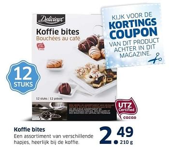 Aanbiedingen Koffie bites - Delicieux - Geldig van 13/12/2016 tot 31/12/2016 bij Lidl