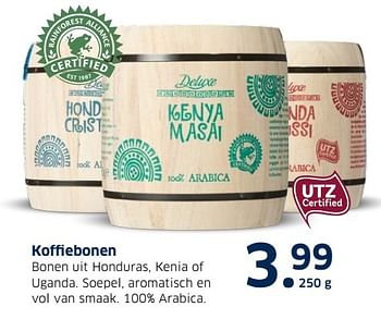 Aanbiedingen Koffiebonen - Deluxe - Geldig van 13/12/2016 tot 31/12/2016 bij Lidl