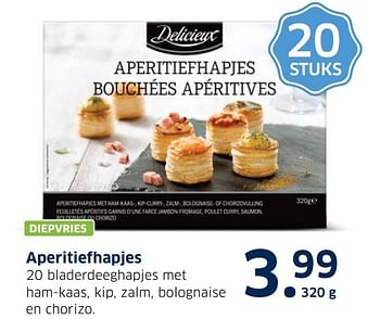 Aanbiedingen Aperitiefhapjes - Delicieux - Geldig van 13/12/2016 tot 31/12/2016 bij Lidl