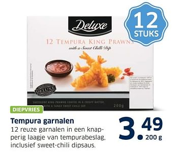 Aanbiedingen Tempura garnalen - Deluxe - Geldig van 13/12/2016 tot 31/12/2016 bij Lidl