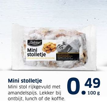 Aanbiedingen Mini stolletje - Delicieux - Geldig van 13/12/2016 tot 31/12/2016 bij Lidl