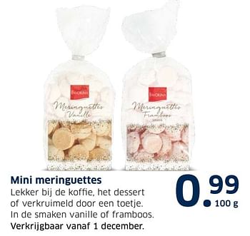 Aanbiedingen Mini meringuettes - Huismerk - Lidl - Geldig van 13/12/2016 tot 31/12/2016 bij Lidl