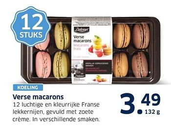 Aanbiedingen Verse macarons - Delicieux - Geldig van 13/12/2016 tot 31/12/2016 bij Lidl