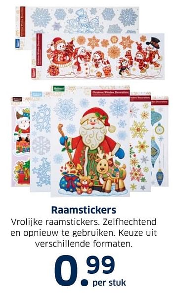 Aanbiedingen Raamstickers - Huismerk - Lidl - Geldig van 13/12/2016 tot 31/12/2016 bij Lidl