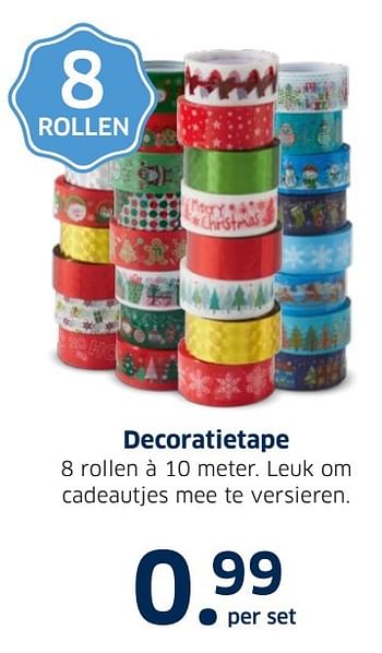 Aanbiedingen Decoratietape - Huismerk - Lidl - Geldig van 13/12/2016 tot 31/12/2016 bij Lidl