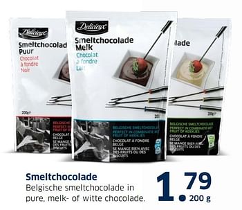 Aanbiedingen Smeltchocolade - Delicieux - Geldig van 13/12/2016 tot 31/12/2016 bij Lidl