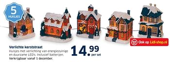 Aanbiedingen Verlichte kerststraat - Huismerk - Lidl - Geldig van 13/12/2016 tot 31/12/2016 bij Lidl