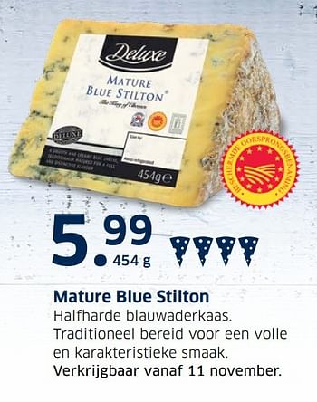 Aanbiedingen Mature blue stilton - Deluxe - Geldig van 13/12/2016 tot 31/12/2016 bij Lidl